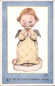 Engel Mabel Lucie Attwell zwinkerndes Engelkind: Lass mich deinen Schutzenden - Bild 1 von 2