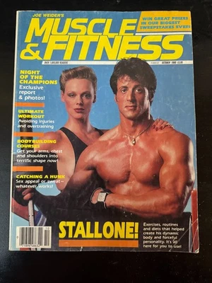 Joe Weider's Muscle & Fitness Octubre 1985 Edición Silvester Stallone Foto 1 de 4