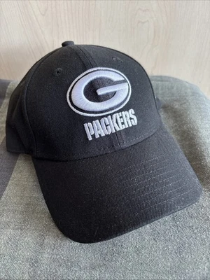 New Era 9FORTY Green Bay Packers Negro Blanco Logo Sombrero Snapback NFL Gorra OSFM Foto 1 de 4