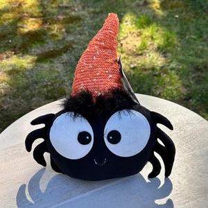 Halloween lächelndes Gesicht Spinne orange Hut gewichteter Boden Dekoration Türstopper Neu - Bild 1 von 12
