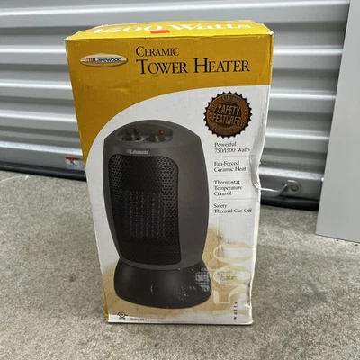Calentador de torre de cerámica Lakewood 750/1500 vatios seguridad corte térmico nuevo de stock nuevo Foto 1 de 4