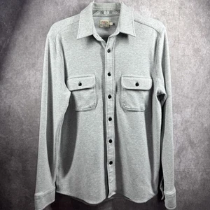 Faherty Legend Pullover Hemd Herren M grau langarm Knopfleiste Flanell Preppy - Bild 1 von 9