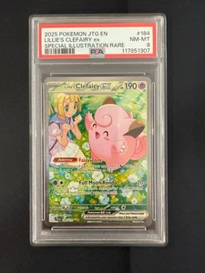 Pokemon Journey Together Lillie’s Clefairy EX 184/159 PSA 8 - Picture 1 of 2