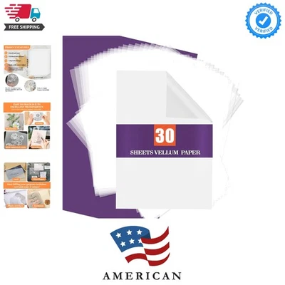 Papel vitela 8,27 x 11,8 translúcido-imprimible - papel vitela translúcido Tra... Foto 1 de 4