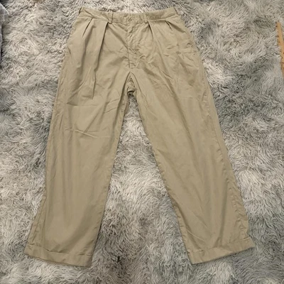Bills Khakis Pants Mens 36 Khaki Pleated Front Chino Made in USA M1P Style 4677 - Image 1 of 4