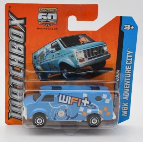 Matchbox Superfast 1975 Chevrolet Chevy Van blu. MBX 40/2013. blister corto - Immagine 1 di 1
