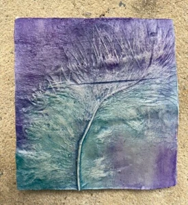 Original Regina Warriner Regina Micai Putz Basrelief Feder Erstguss Fliese - Bild 1 von 4