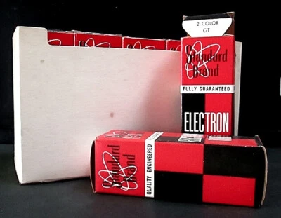 10 CAJAS Y FUNDA VACÍAS TUBO ELECTRÓN VINTAGE Marca Estándar/Sin Marca/3 3/4"/NOS Foto 1 de 4