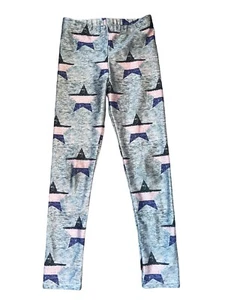 Pixie Lane Girls Hi Shine Space Dye Glitter Star Print Leggings Size 5 - Picture 1 of 4