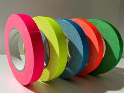 KLEBELAND Profi Neon Gewebeband Panzerband Panzertape Klebeband Gaffa 5 mm x 25 m