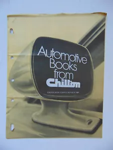 Vintage Original 1974 Chilton Automotive Manuals Catalog - Picture 1 of 3