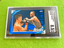 Israel Adesanya POP 1/1 UFC BLUE #/88 SP SGC 8.5 CARD 2019 ISRAEL ADESANYA Topps