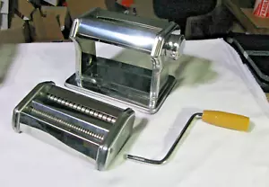 MaxiPot Pasta Maker w/Spaghetti & Noodle Attachment with Crank and Clamp - EUC - Picture 1 of 11