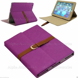 Piel Soporte Plegable Funda Para IPAD Air 5 Hebilla Cinturón de Lujo PU Folio - Imagen 1 de 4