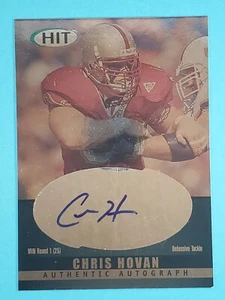 2000 Sage Hit Auto RC Chris Hovan Vikings Boston College #A42 🏈 - Picture 1 of 2