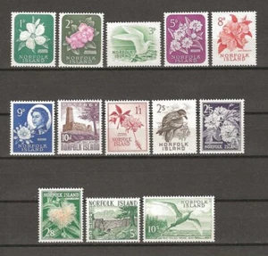 NORFOLKINSEL 1960/62 SG 24/36 MNH - Bild 1 von 2