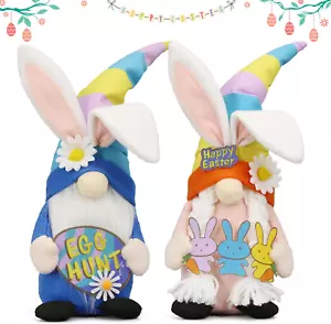 Easter Decorations - Bunny Gnomes Decorations for Home, Indoor, Tiered Tray, Off - Picture 1 of 12