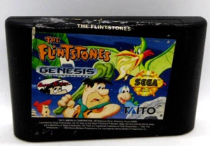 Flintstones (Sega Genesis, 1993) Cartridge Only - Tested - Label Off Center - Picture 1 of 5
