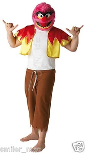 Official Disney Animal Muppet Show Costume Mask Mens 70s 80s Halloween Party - Picture 1 of 5