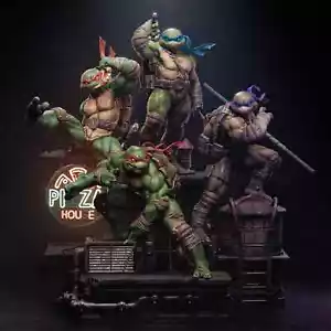 TMNT Teenage Mutant Ninja Turtles Statue Diorama Resin 3d printed DIY model kit - Picture 1 of 7