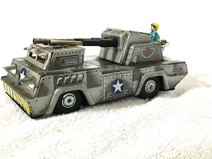JAPAN TIN TOY Tank Armored Car Combat Tin Vehicle   #Y3971 - Picture 1 of 10