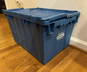 Vintage Eckerd Drug Store Blue Storage Tote Bin Collectible RARE Plastic - Picture 1 of 11