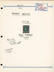 AMG-FTT REVENUE BUSH Page Lot #328 - FISCALS - DISPLACED OVPT - SEE SCAN - $$$ - Picture 1 of 2