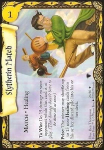 Harry Potter Juego de Cartas Coleccionables Slytherin Match - Taza de Quidditch #26/80 - Imagen 1 de 2
