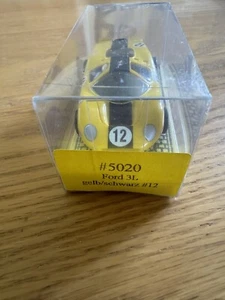 Bauer HO Slot Car #5020 Ford 3L Yellow/Gold #12 Box62/250 W/label Tyco. Rare - Picture 1 of 9