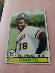 1979 Topps Bill Madlock, San Francisco Giants # 195 EXMT See Scan!!!!!!! - Picture 1 of 2