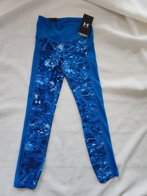 Leggings femininas Under Armour HeatGear no tornozelo 1367028 406 azul nova com etiquetas tamanho XS - Imagem 1 de 4