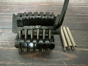 Puente trémolo negro con licencia Floyd Rose KRAMER KLK-II años 80 - Imagen 1 de 9