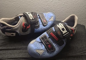 SIDI Blue Road Carbon Cycling Shoes Cleat Shoes EUR 40 Womens sz 9 Adjustable - Picture 1 of 4