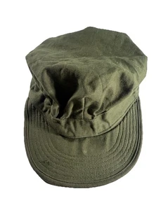 1956 U.S. Army OG-107 Utility Cap – Size 7 – Vietnam-Era Cotton Sateen Hat - Picture 1 of 6