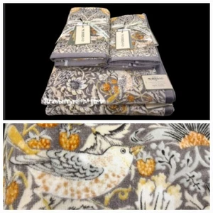 6-teiliges Morris & Co Erdbeerdieb Vogel & Blumen Tapferkeit Bad Handtuch Set - Bild 1 von 12