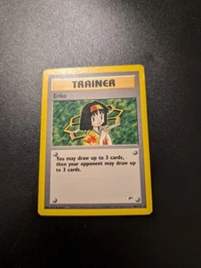 Pokemon Erika Trainer 100/132 Gym Heroes Set Vintage WOTC TCG - Picture 1 of 13