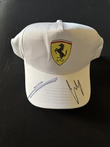 Charles Leclerc Carlos Sainz Jr Dual Signed Autographed Ferrari Hat JSA AY28825 - Picture 1 of 5
