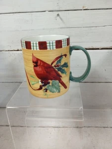 Taza de café Lenox Winter Greetings Everyday Cardenales vacaciones de Navidad  - Imagen 1 de 8