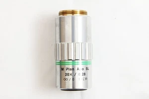 Mitutoyo M Plan Apo SL 20x / 0.28 ∞/0 f=200 Microscope Objective Lens #5556 - Picture 1 of 12