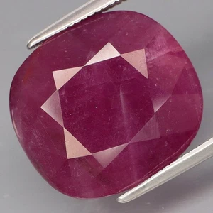 Gema preciosa natural de 16,69 quilates ENORME rojo púrpura rubí Winza, Tanzania - Imagen 1 de 4