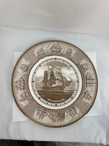 Piatto da portata Wedgwood serie American Sailing Ships (George Whales) "President" - Foto 1 di 9