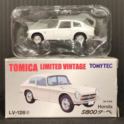 TOMICA LIMITED VINTAGE Honda S800 Coupe (White) LV-126c 【NEW】 - Image 1 of 4