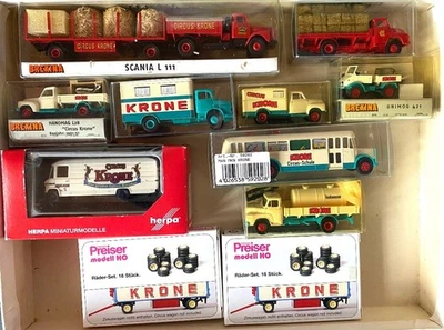 11-teiliges Circus Krone Konvolut von Brekina und Preiser in OVP  - Maßstab 1:87 - Bild 1 von 4
