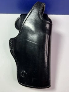 Davis Leather Vintage Black Holster 4500 S/P 226 - Missing 1 Chicago Screw READ - Picture 1 of 9