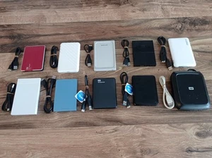 10x 2,5 Zoll Externe Festplatten Konvolut USB 3.0 bis 1TB von Privat - Bild 1 von 11