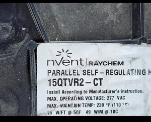 Cavo riscaldante autoregolante Raychem 15QTVR2-CT QTVR venduto da 1 piede - Foto 1 di 7