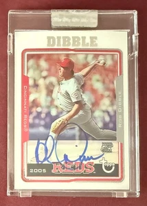 2005 Topps Retired Signature Edition Rob Dibble Encased Auto TA-RKD Reds - Picture 1 of 2