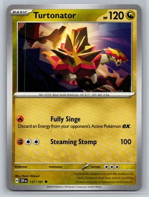 Turtonator #137/191 SV:08 Surging Sparks Uncommon - Pokemon Cards G14 - Image 1 of 2