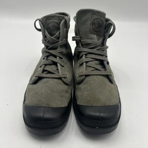 Palladium Women's Pampa Hi 02352090 Combat Boots Mid Sneakers Green Men’s 13 US - Picture 1 of 9