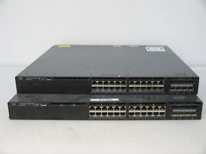 Cisco WS-C3650-24PS-E 4x SFP 3650 24x PoE+ Switch w/ 640W AC *port tested* - Picture 1 of 2